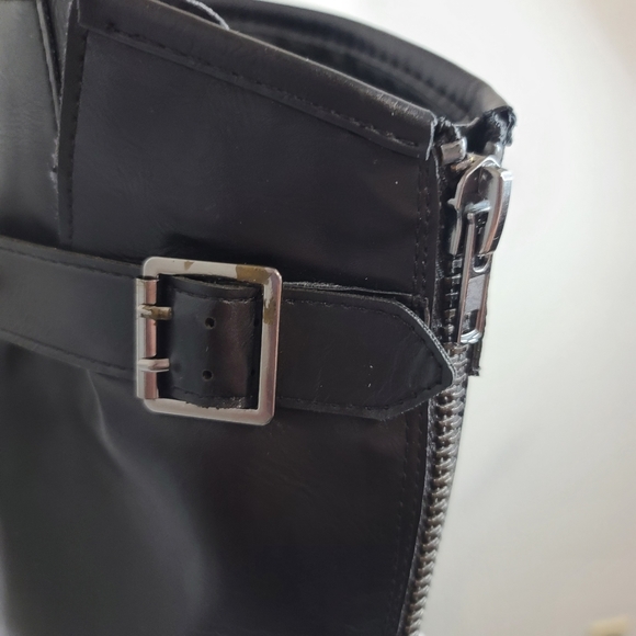 Madden Girl Black Marrca Knee High Riding Boots - Picture 10 of 15